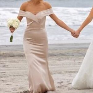 Gold Champagne Revelry Bridesmaid Dress (dry cleaned)